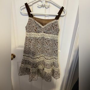 Floral Lace Summer Strap Mini Dress